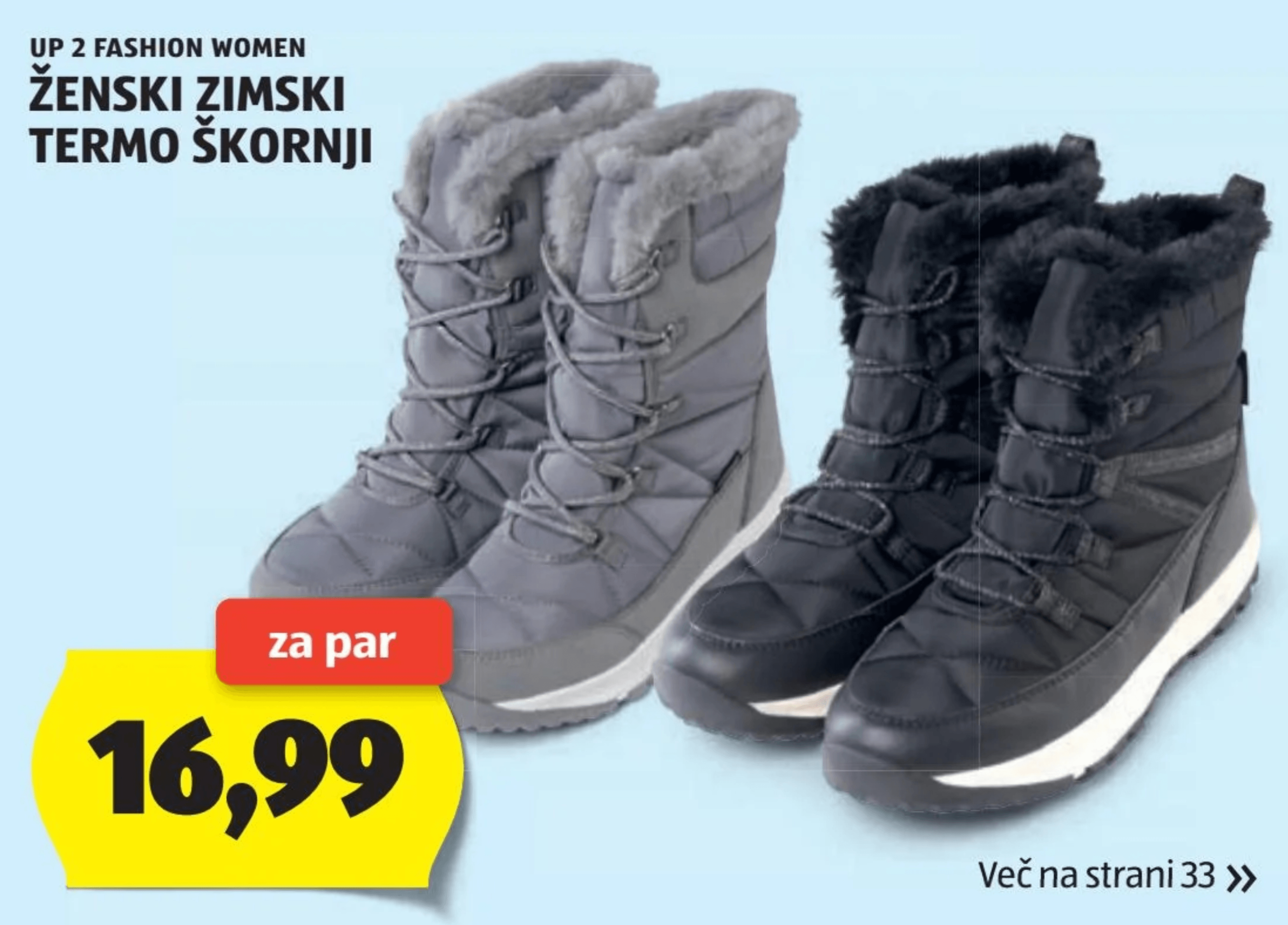 Ženski zimski termo škornji