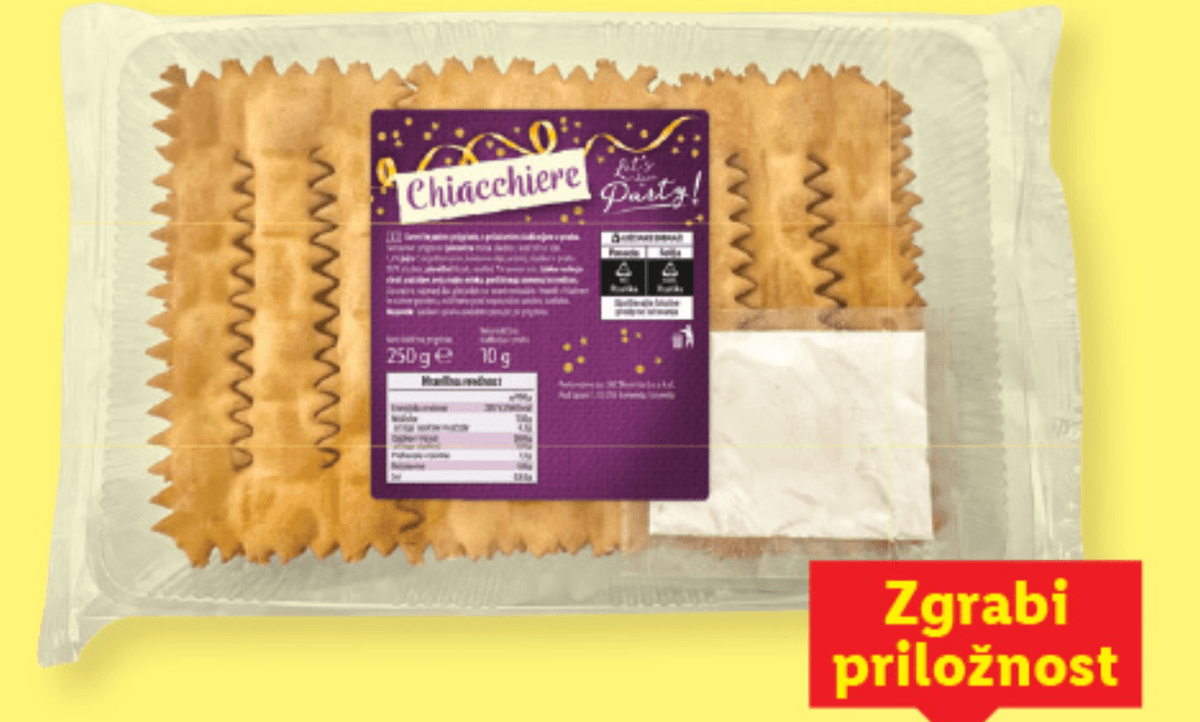LET'S HAVE A PARTY! Krhko pecivo 250 g - Akcija v trgovini Lidl