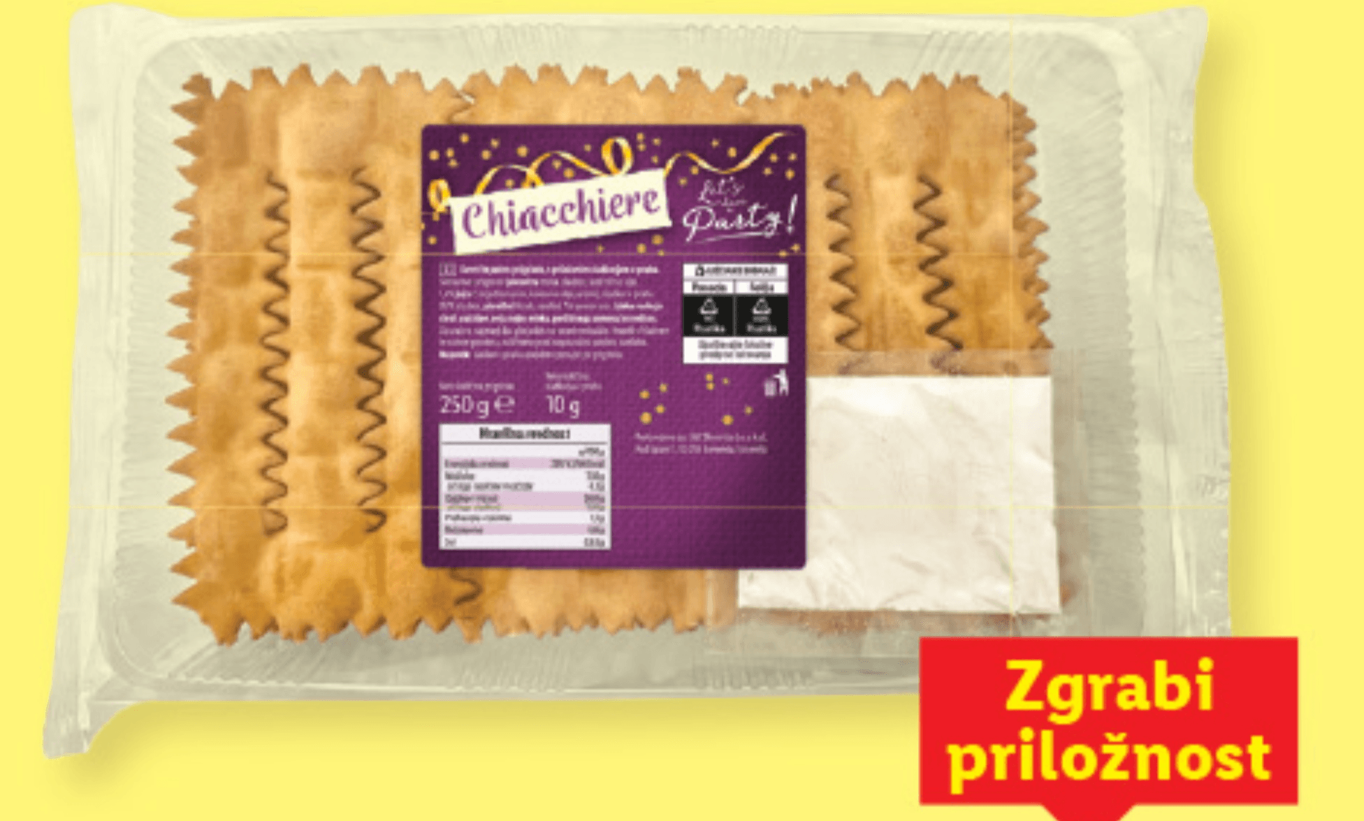 LET'S HAVE A PARTY! Krhko pecivo 250 g - Akcija v trgovini Lidl