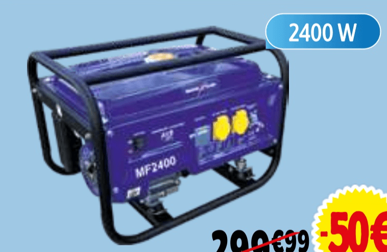Generator MF2400 - Akcija v trgovini E.Leclerc
