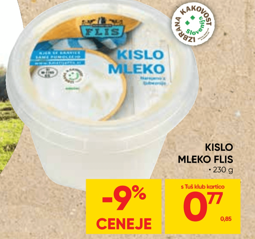 Kislo mleko Flis 230 g