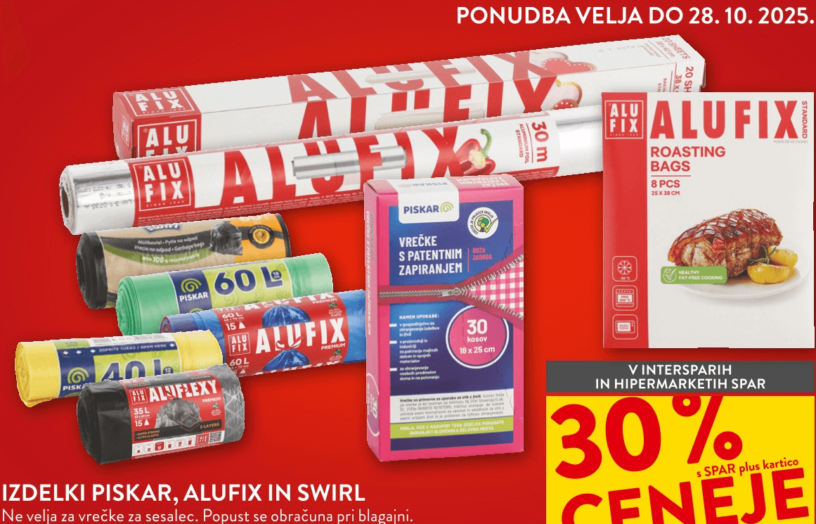 Izdelki Piskar, Alufix in Swirl