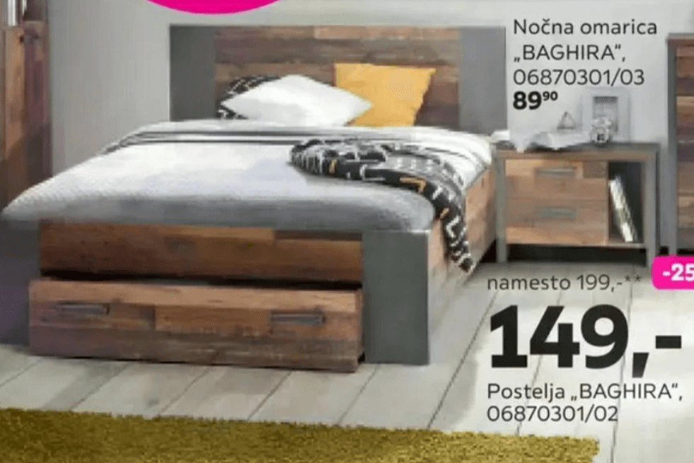 Postelja „BAGHIRA"