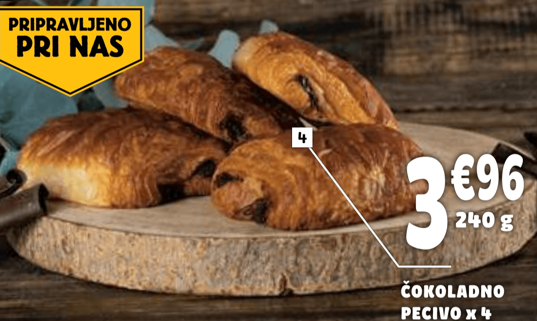Čokoladno pecivo x 4