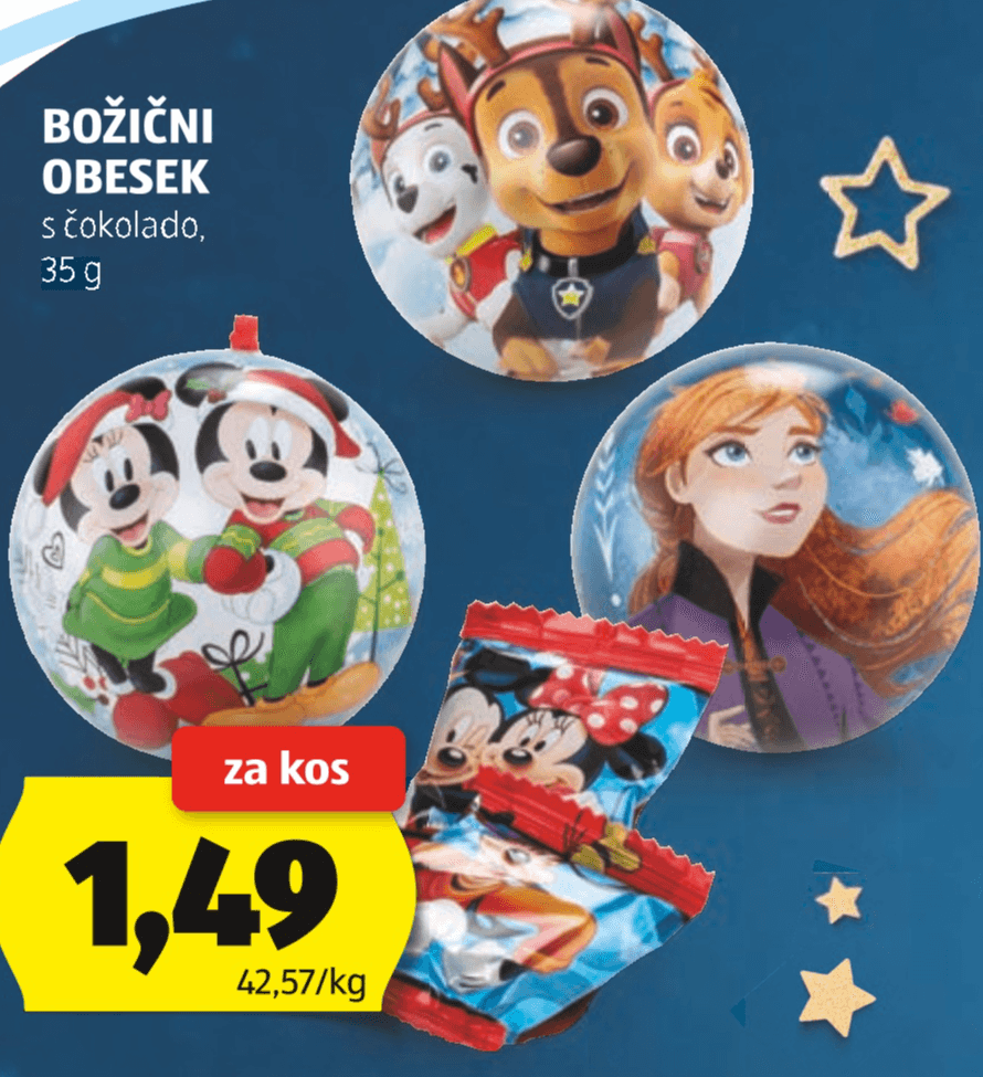 Božični Obesek s čokolado 35 g