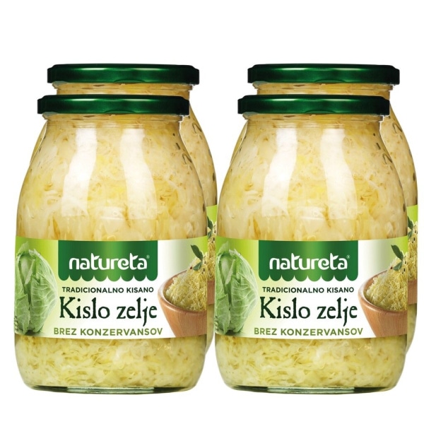 KISLO ZELJE NATURETA 4x 1 kg