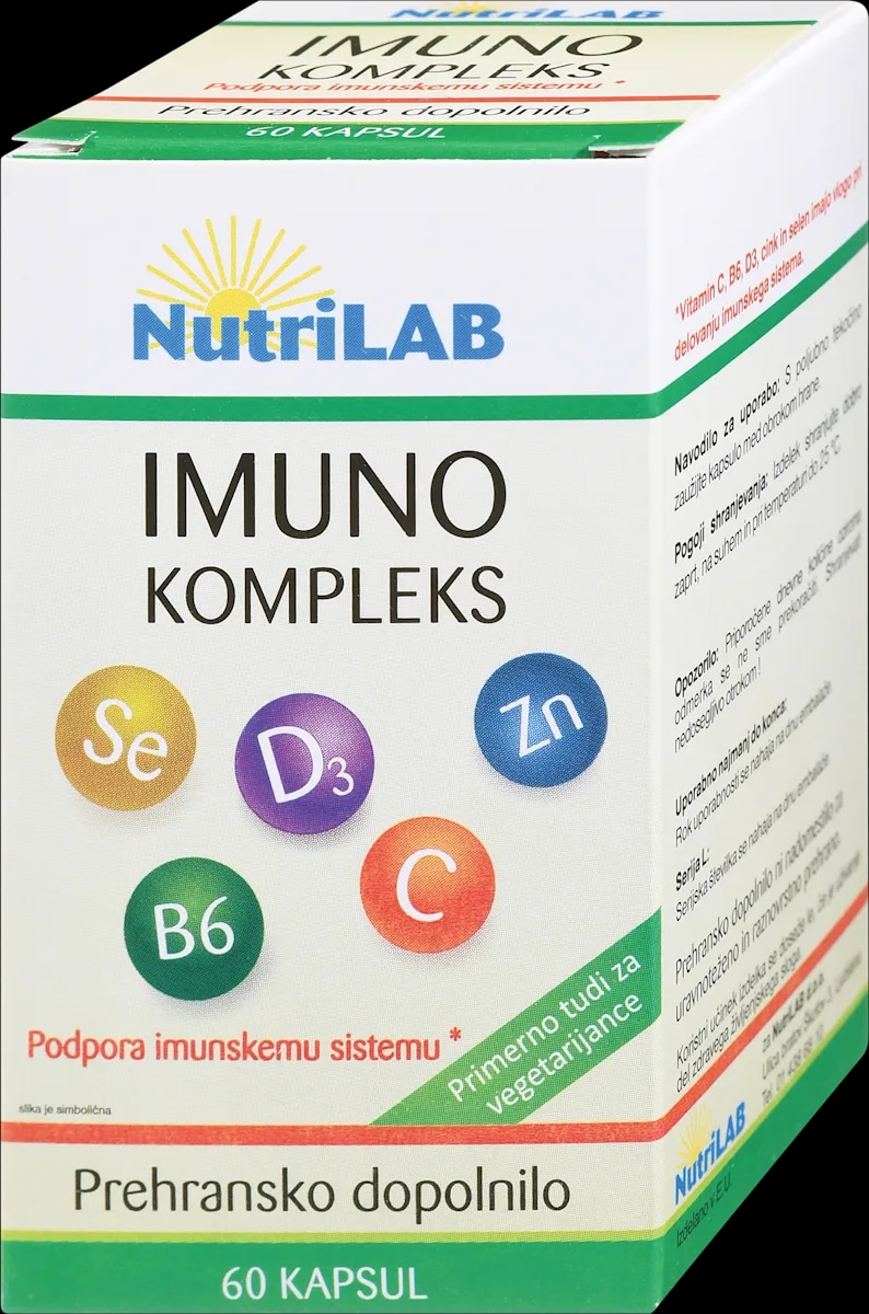 NUTRILAB Imuno Kompleks kapsule 60 kos