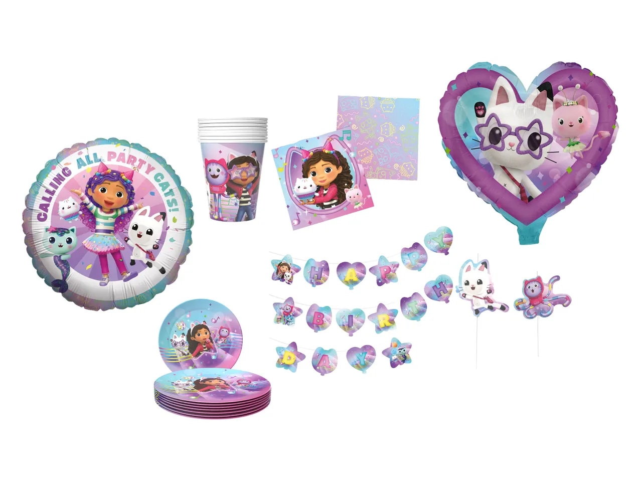 Komplet za otroško zabavo 55-delni komplet