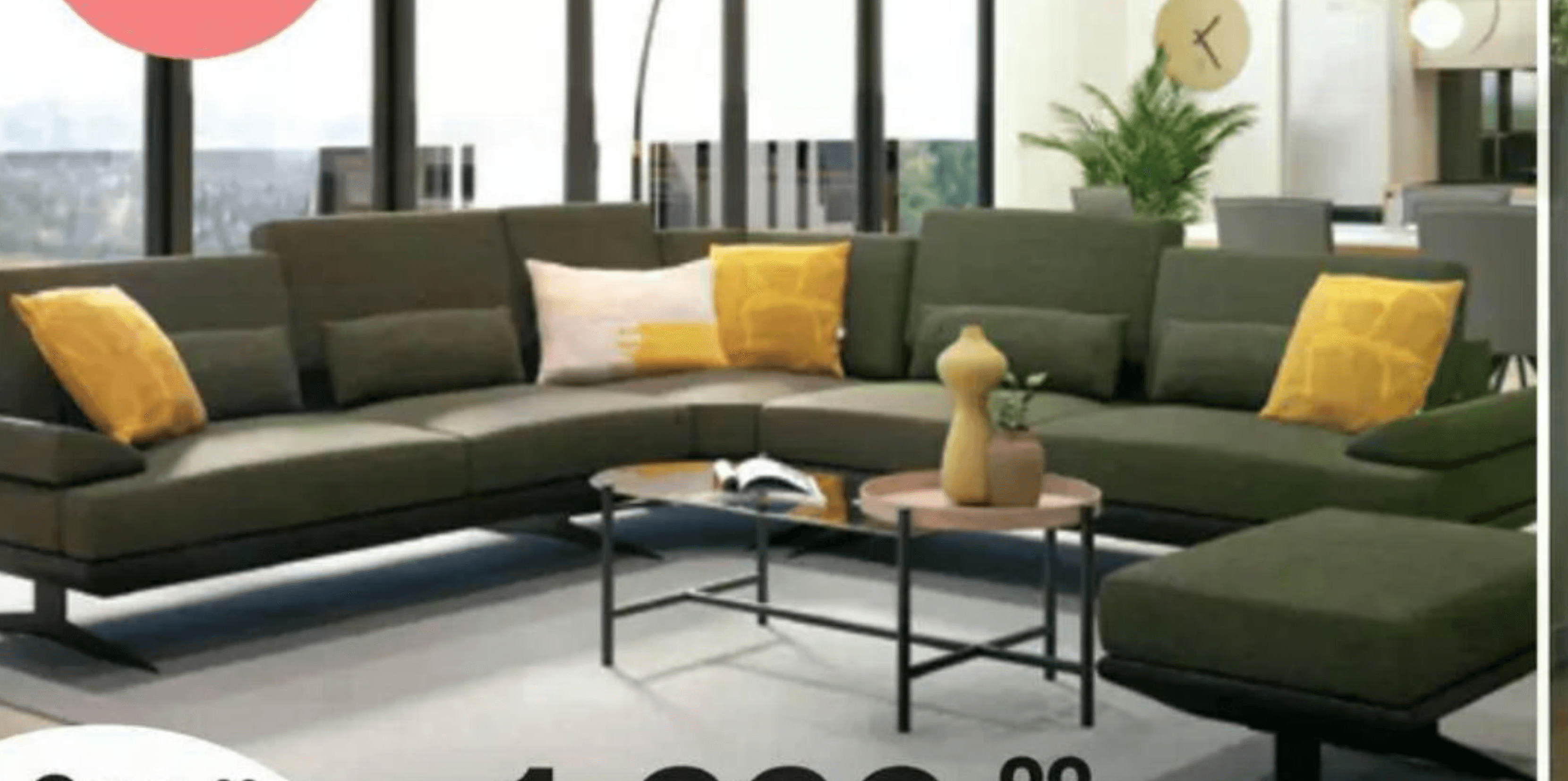 Kotna sedežna garnitura