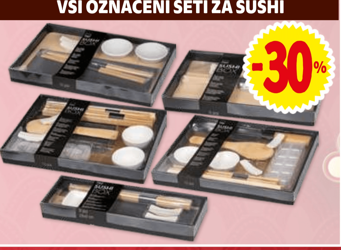 Sushi seti - Akcija v trgovini E.Leclerc
