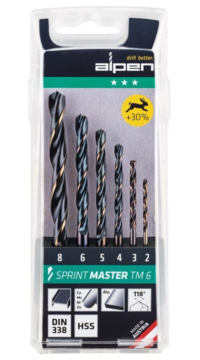 Garnitura svedrov za kovino Alpen Sprint Master