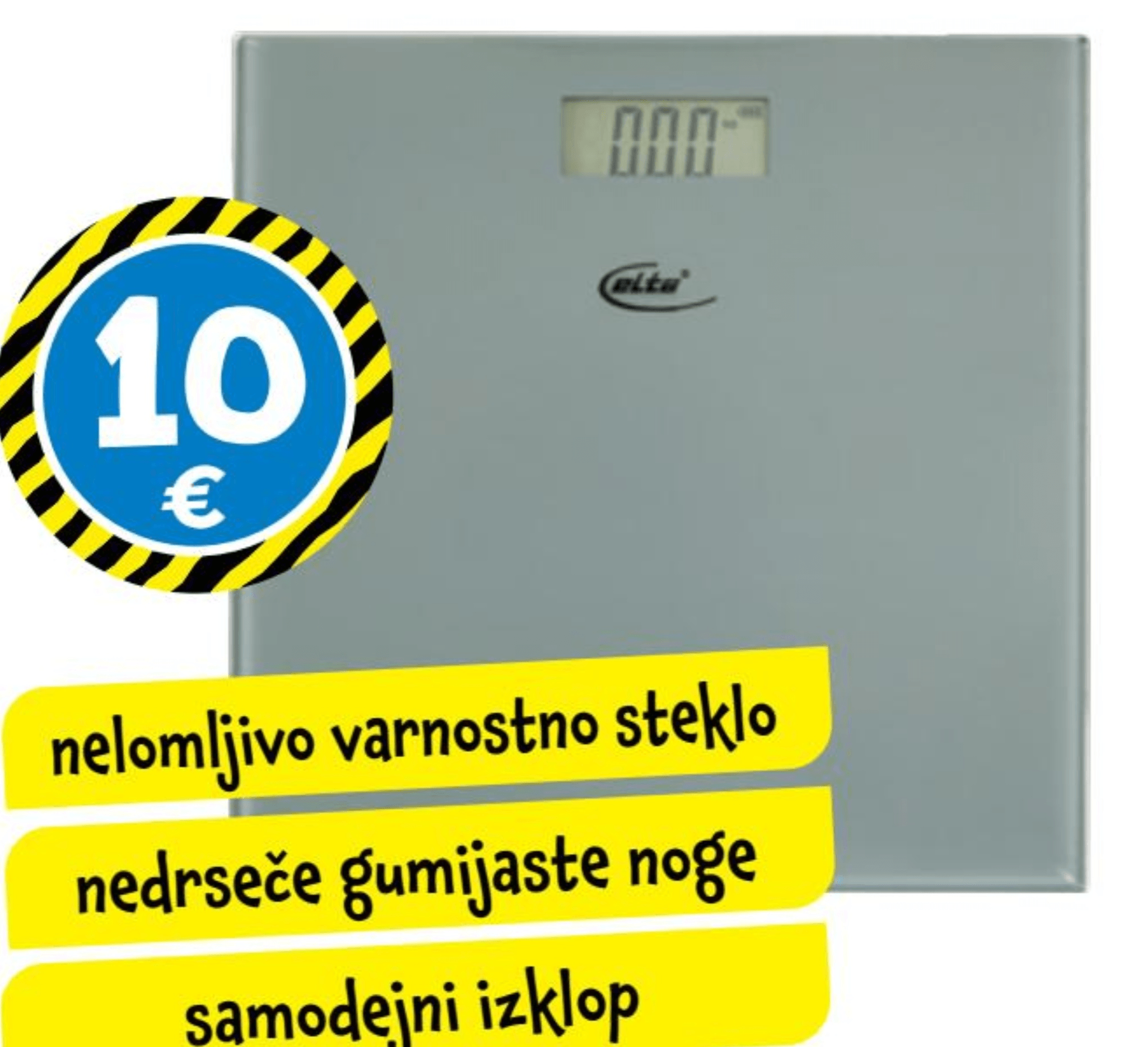 Osebna tehtnica ELTA - Akcija v trgovini Tedi