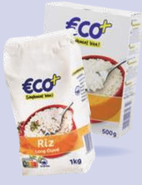 Dolgozrnati beli riž Eco+ 4x 125 g