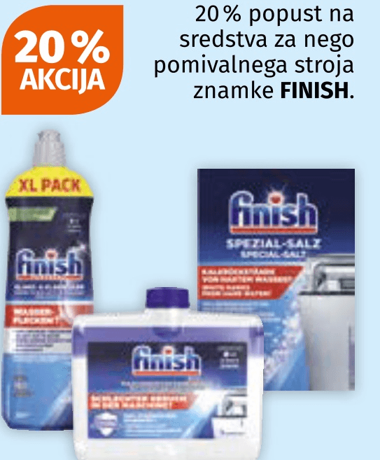 FINISH sredstva za nego pomivalnega stroja