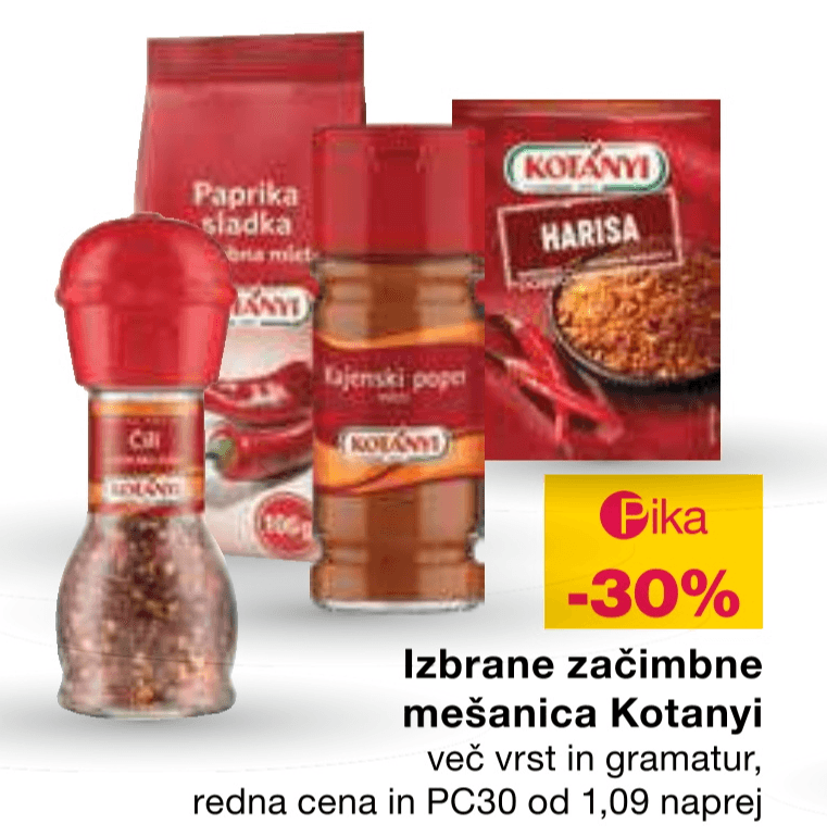 Izbrane začimbne mešanice Kotanyi