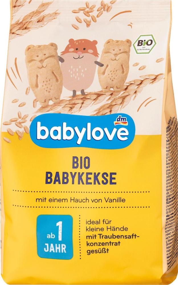 babylove bio piškoti iz pšenične moke z vaniljo 125 g
