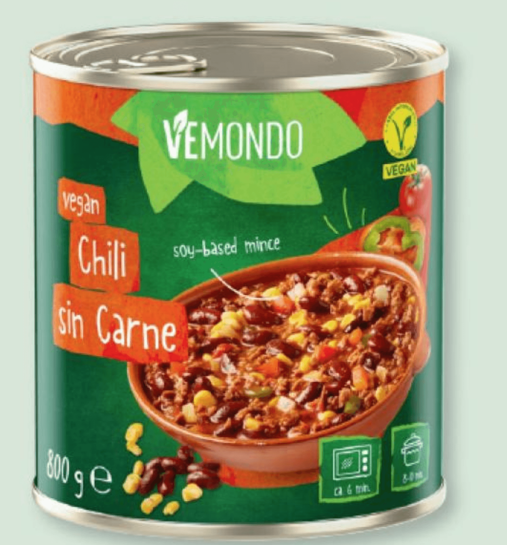 Vemondo Chili sin Carne 800 g