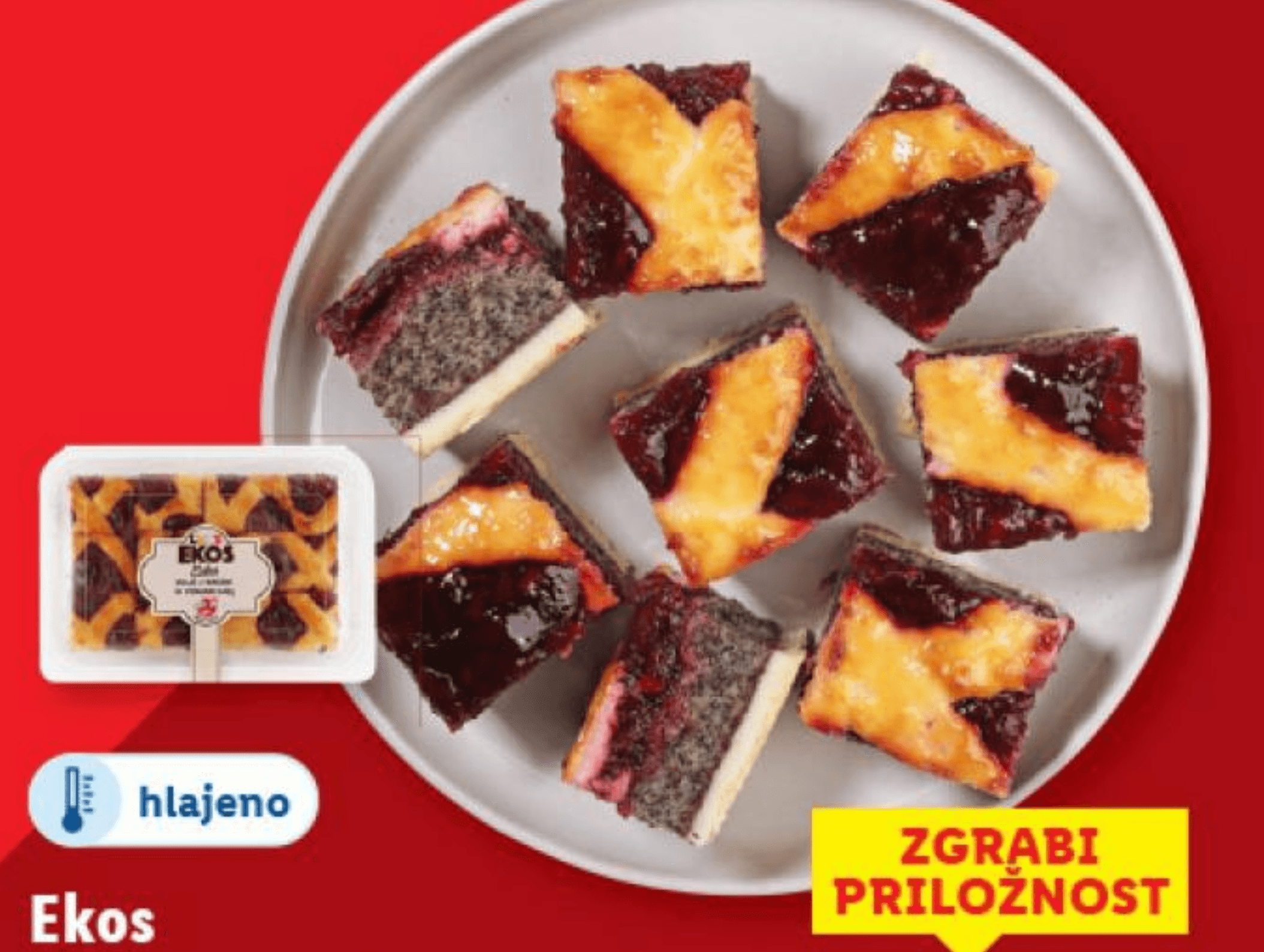 Ekos Makovo pecivo z višnjami 540 g