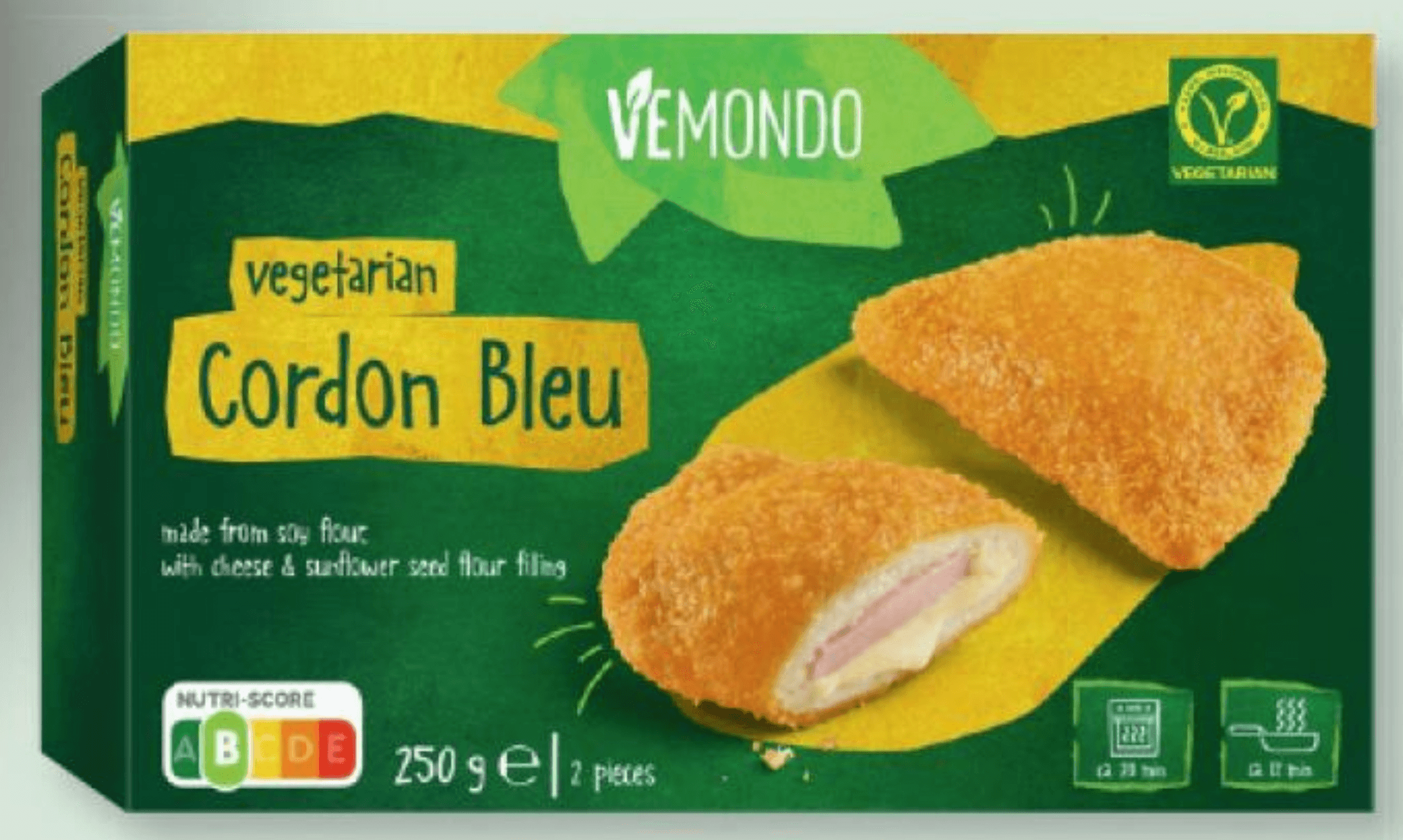 Vemondo Vegetarijanski „Cordon Bleu“ 250 g