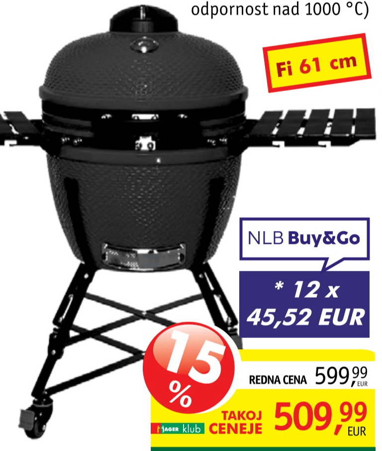 Keramični žar Kamado 24" - Akcija v trgovini Jager