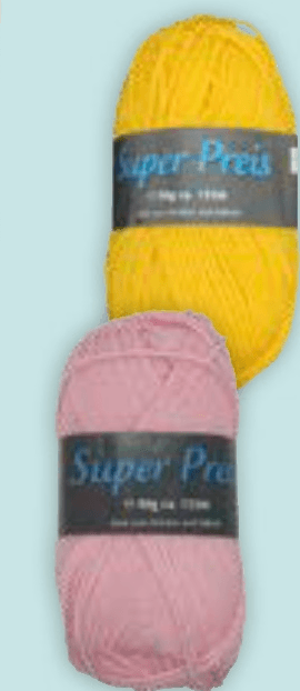 Ročno pletena preja Super Preis 50 g