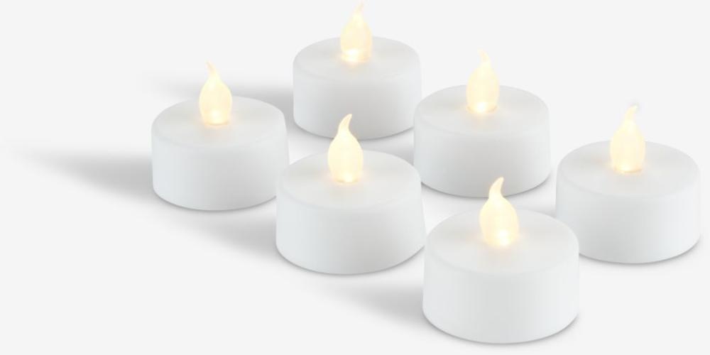 LED-čajne svečke 6-delni komplet