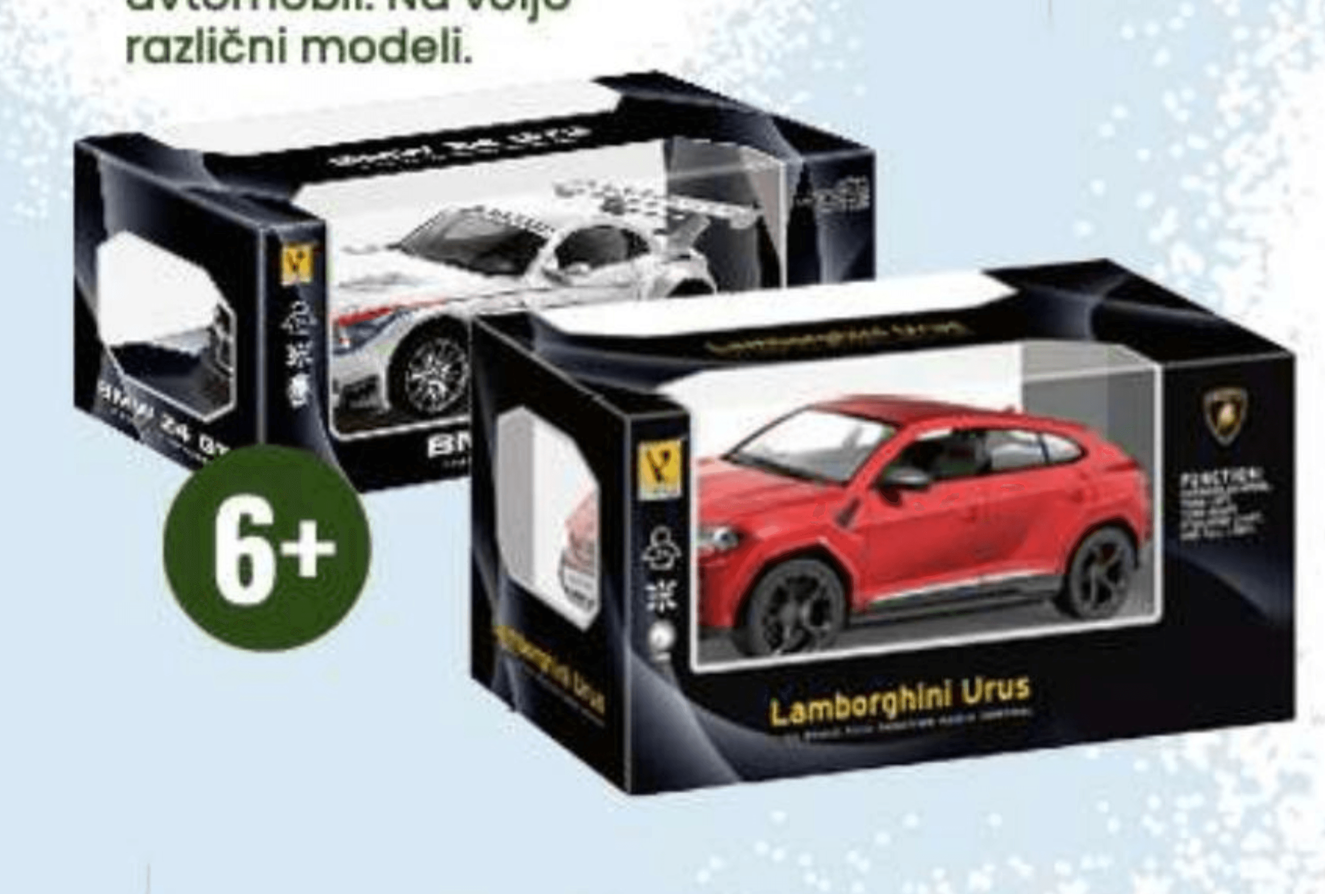 Avtomobili, daljinsko vodeni, več vrst