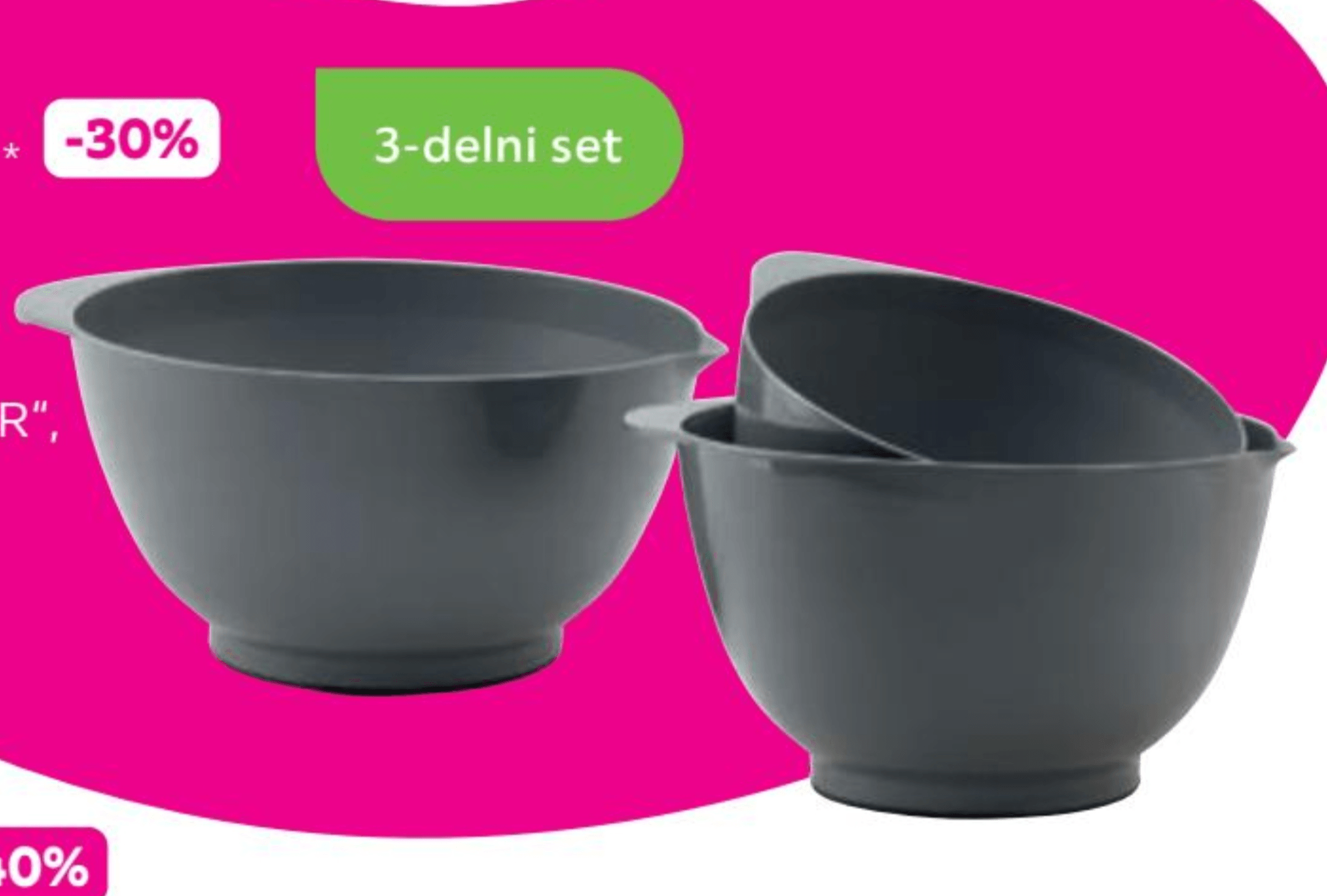 Posode „PETER" 3-delni set