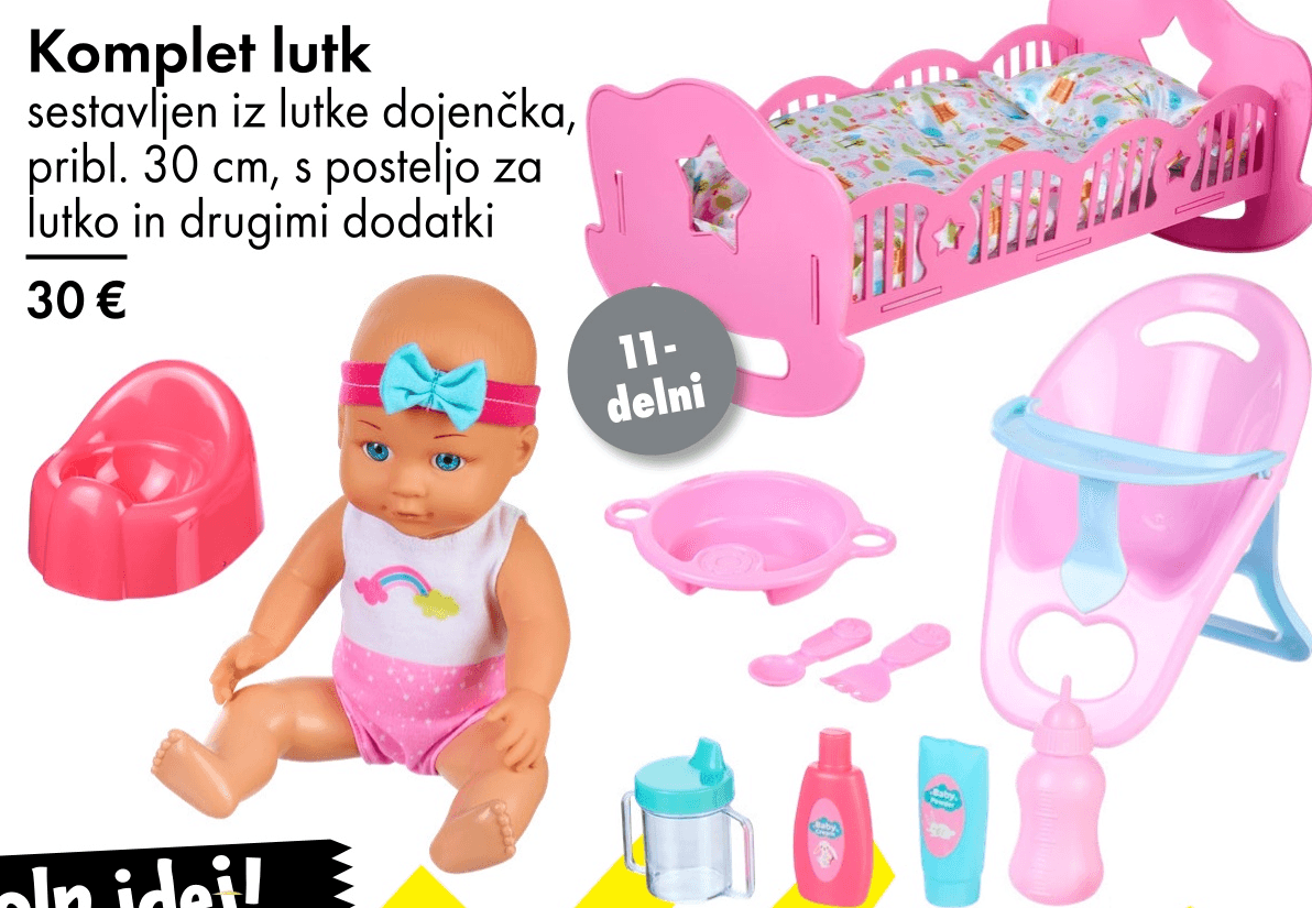 Komplet lutk 11-delni