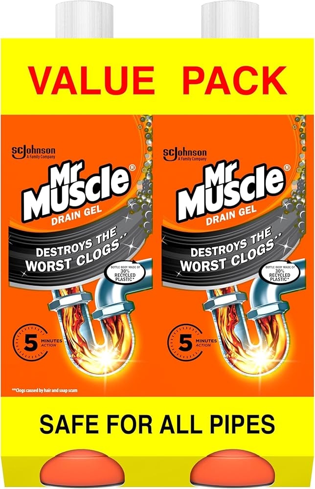 MR. MUSCLE Drano gel Duopack 2x1 L