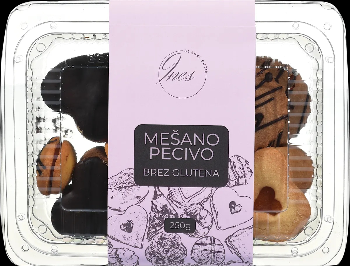 Ines Sladki butik mešano pecivo brez glutena 250 g
