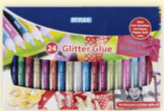 Lepilo z bleščicami 24 kosov
