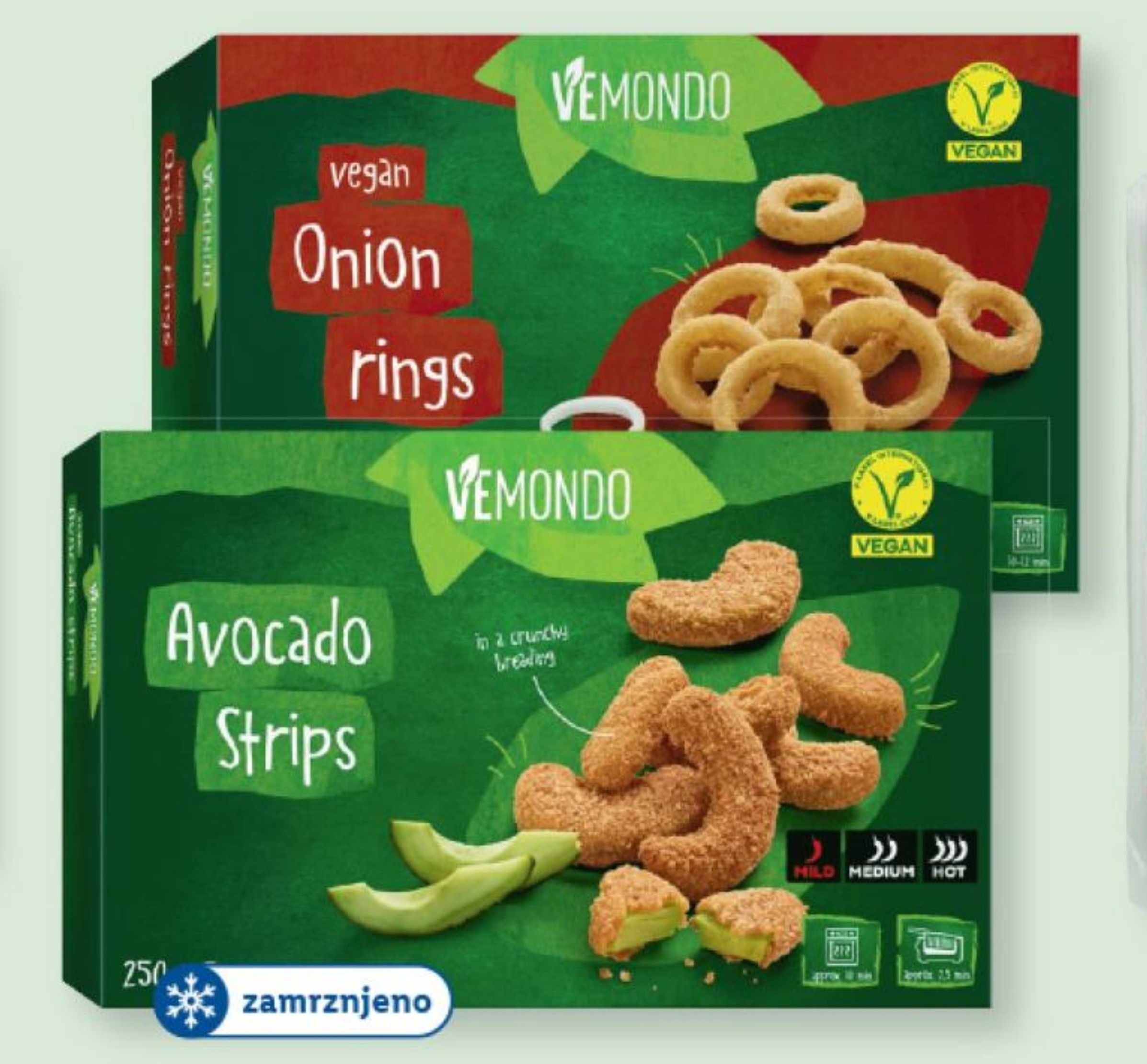 Vemondo Panirani trakci avokada/čebulni obročki 250 g