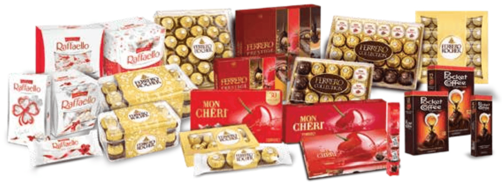 Vsi pralineji Ferrero