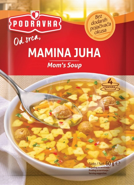 Bistra juha Podravka 60 g, 64 g, 67 g ali 75 g