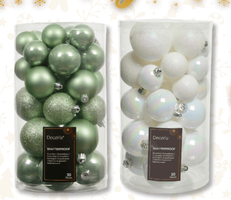 Božične kroglice 30 kosov