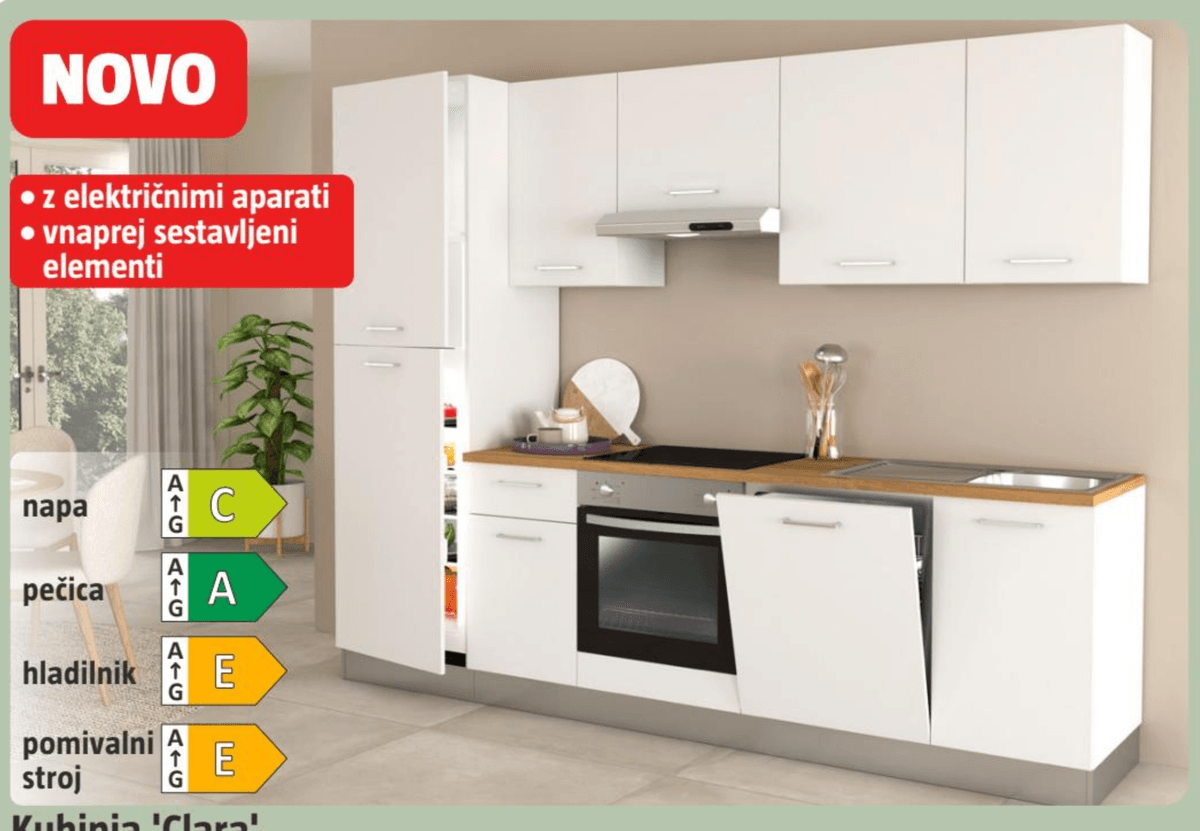 Kuhinja 'Clara' - Akcija v trgovini Bauhaus