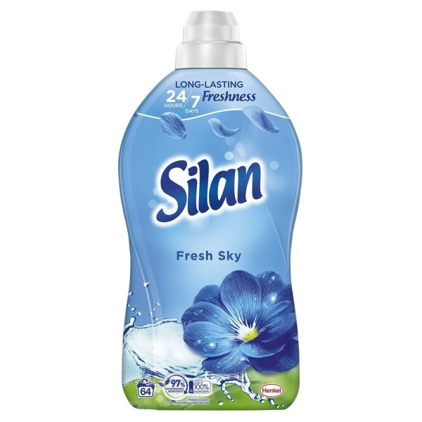 Silan Mehčalec za perilo 540 ml ali 30 pranj, ali 1408 ml ali 64 pranj, ali 1,1 l ali 50 pranj