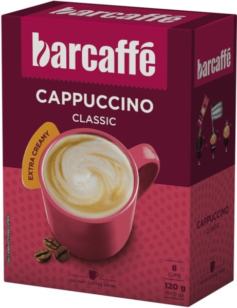 Instant napitek Cappuccino Barcaffé 120 g - 144 g