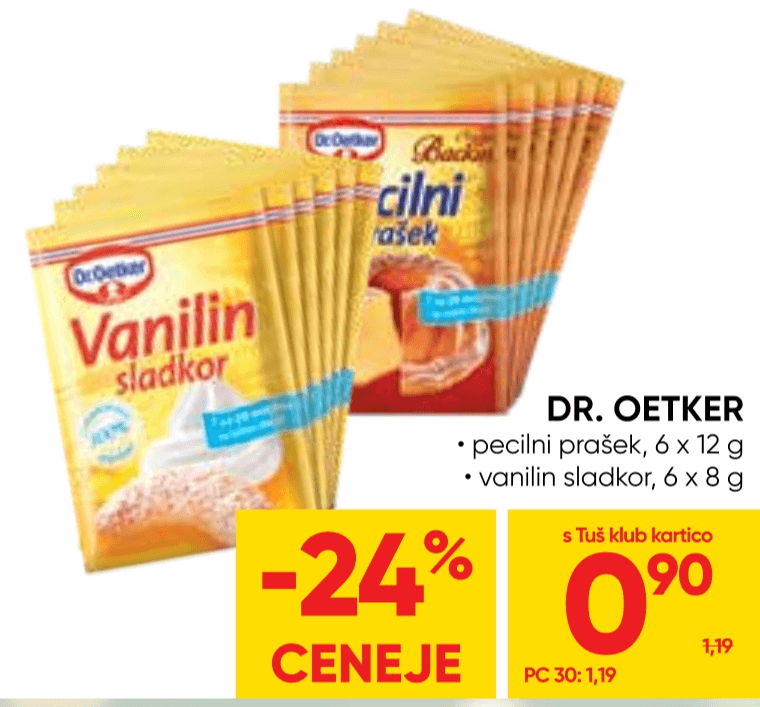 Dr. Oetker 6 x 12 g, 6 x 8 g