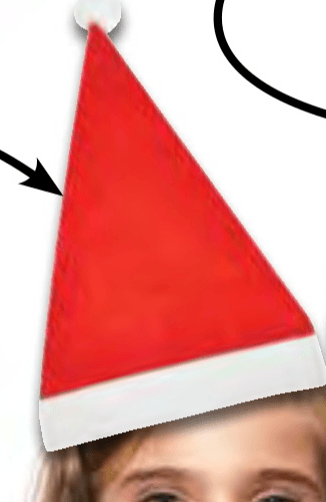 Božična kapa vel.: 30 x 43 cm