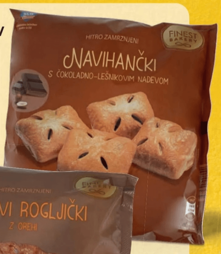 Navihančki s čokoladno-lešnikovim nadevom 480 g