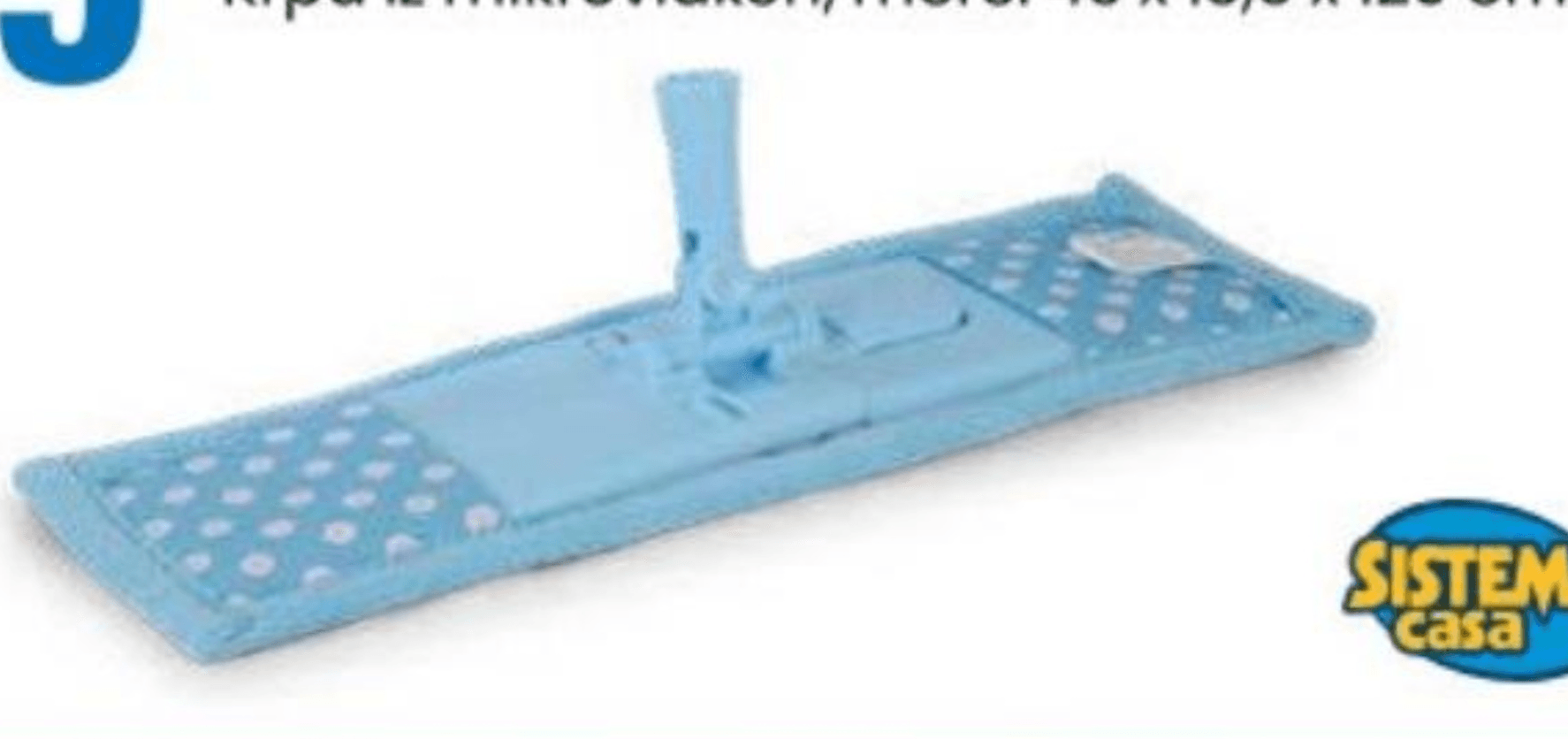 Fleksibilno brisalo za tla z odstranljivo krpo - Akcija v trgovini Eurospin