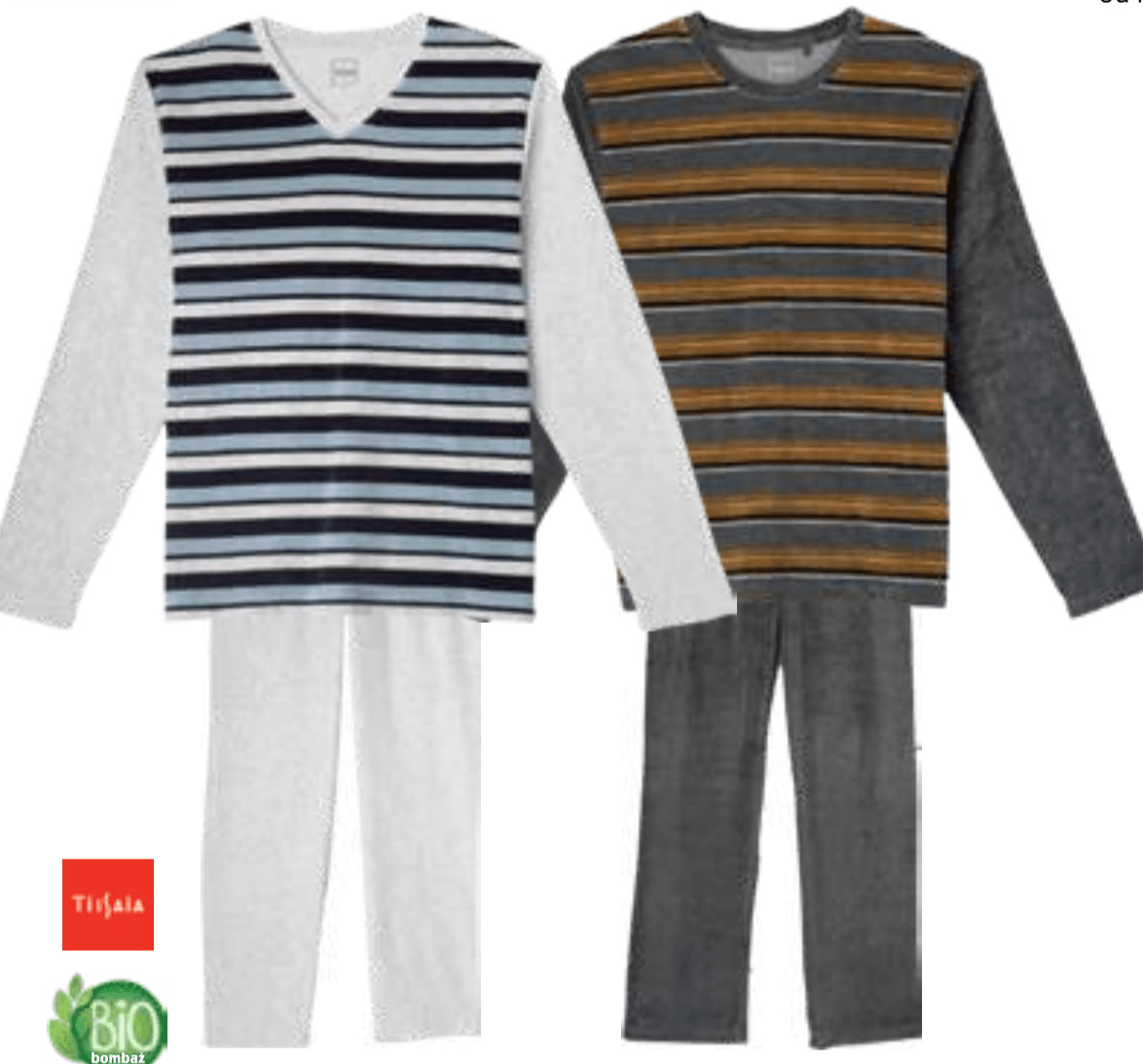 Moška pižama iz velurja