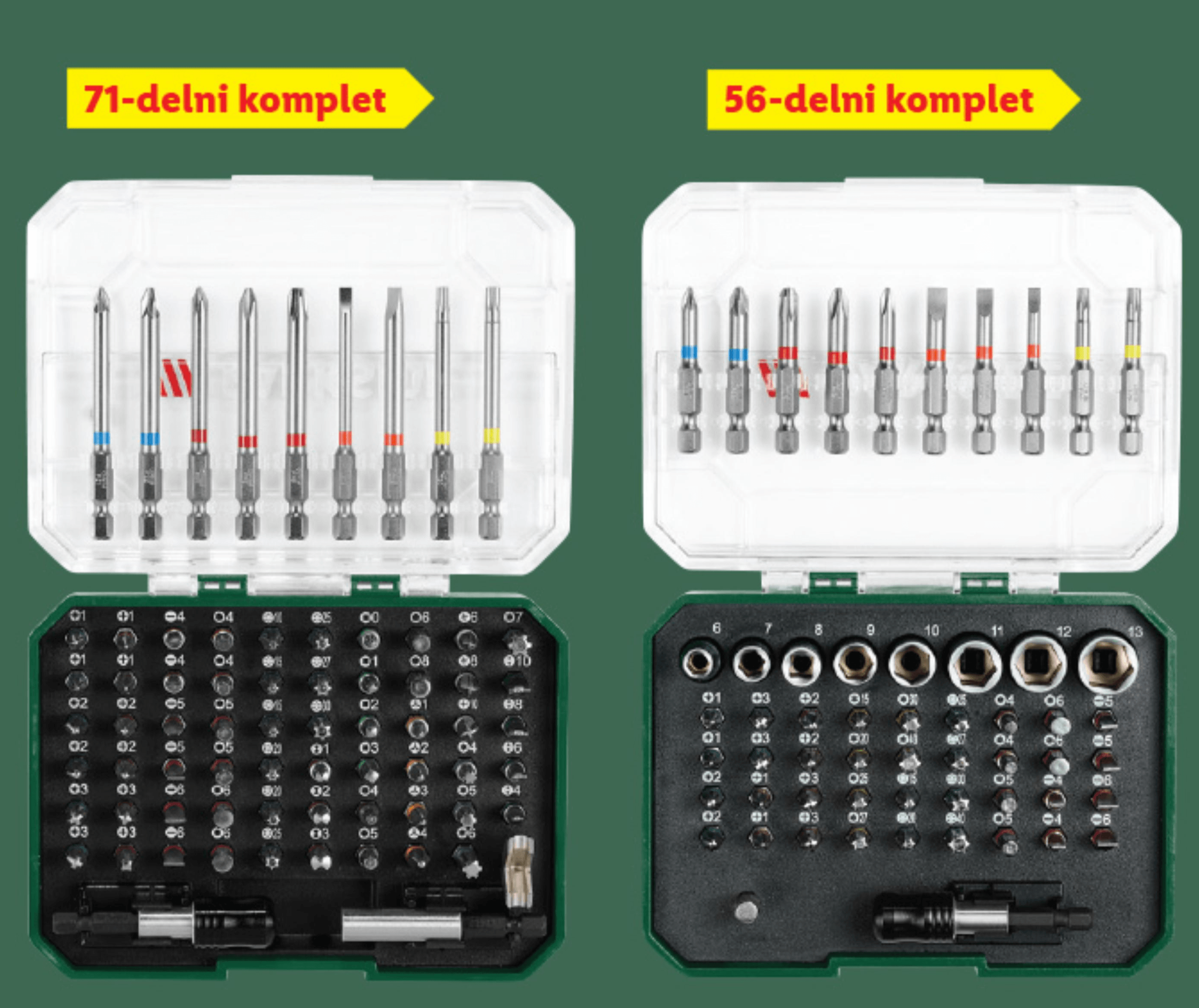 Parkside Komplet vijačnih nastavkov/nasadnih ključev