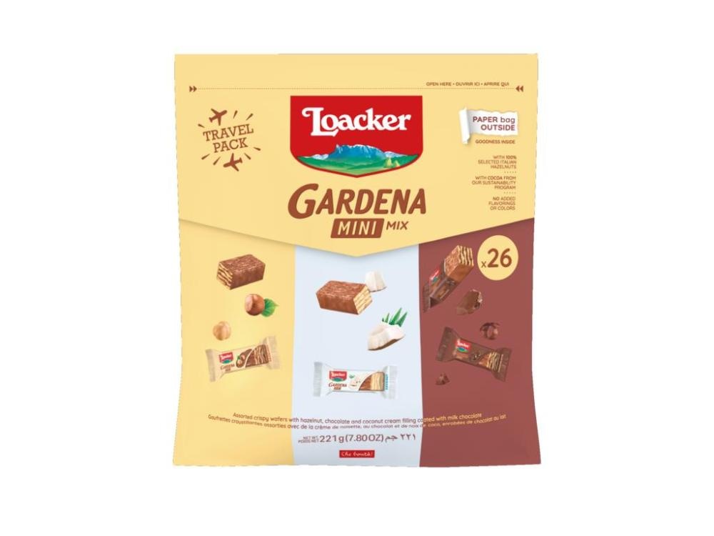 Loacker Gardena mini mix napolitanke 221 g