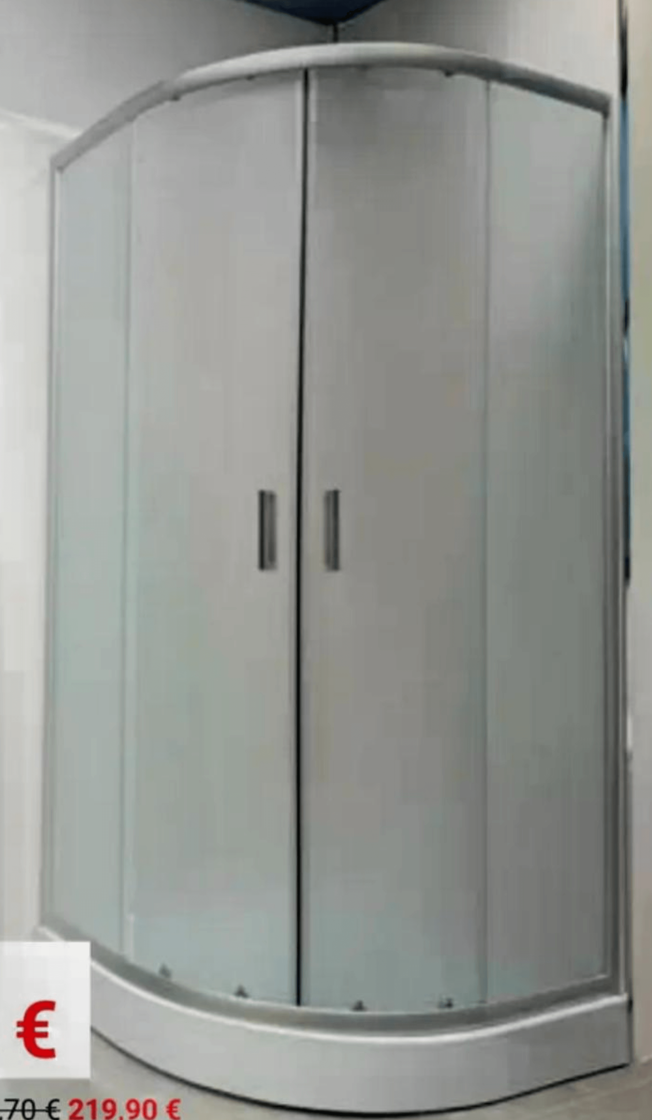 Aquaart Kabina za prhanje s kadjo Pulse 90 x 90 x 198 cm Aquaart