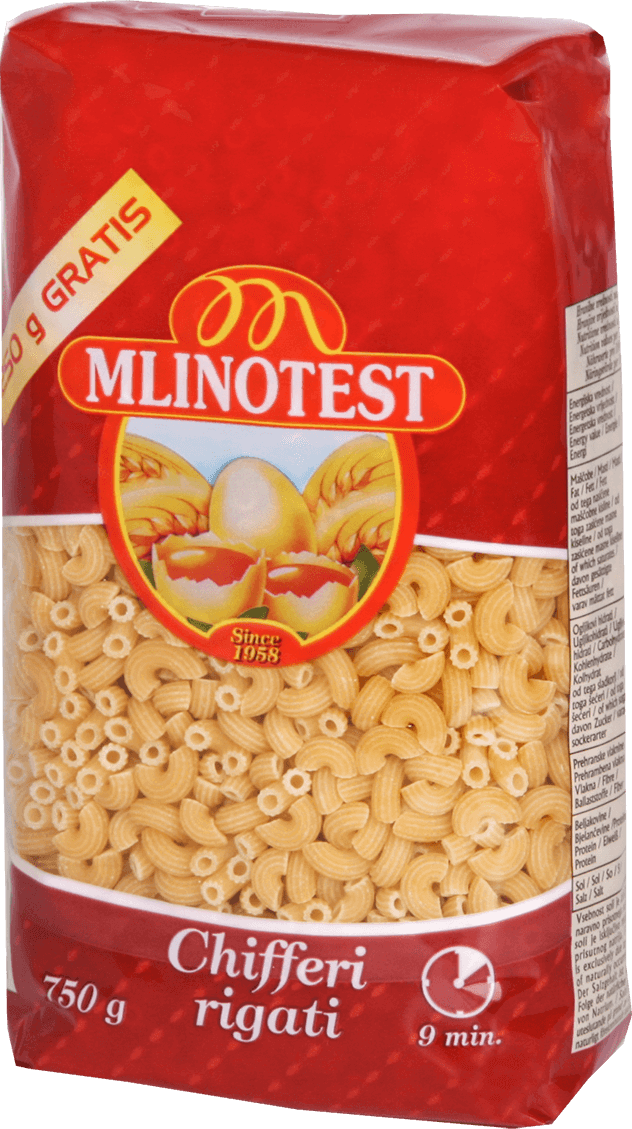 Jajčni polžki 750 g MLINOTEST - Akcija v trgovini Mercator