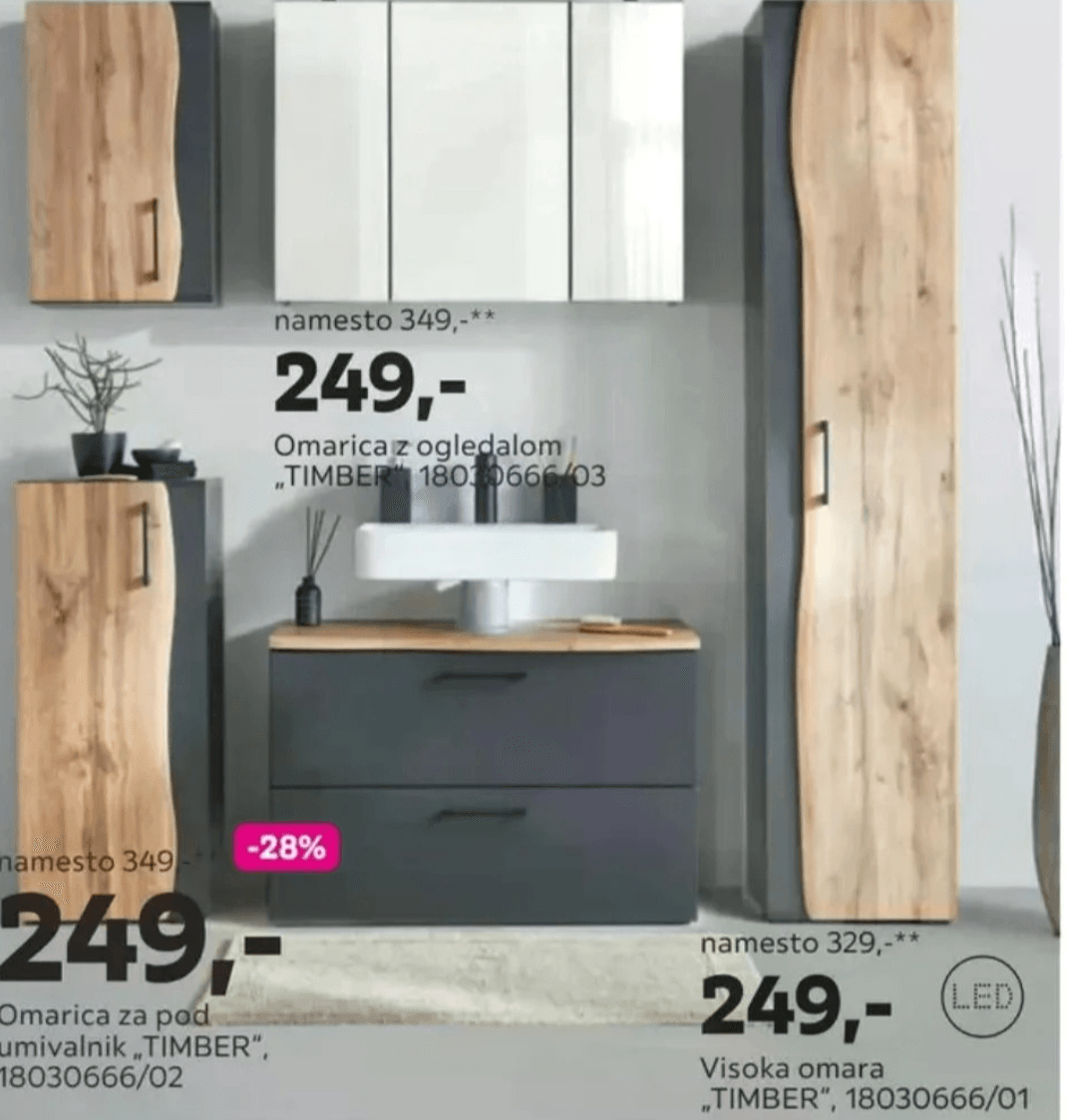 Visoka omara „TIMBER“