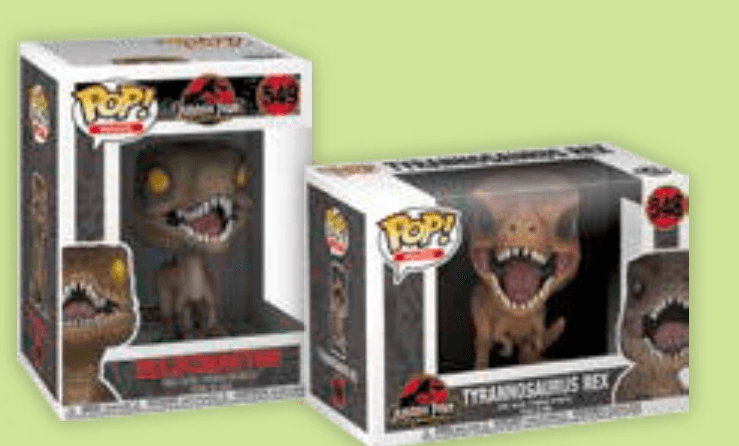 Funko Pop! T-Rex ali Velociraptor